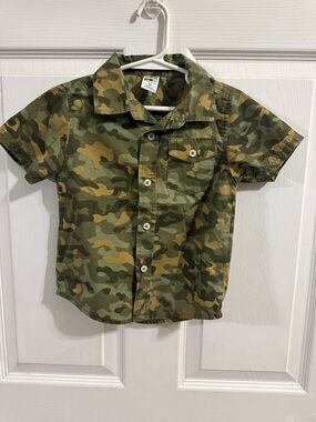 Healthtex Camo-Print Button Down Shirt